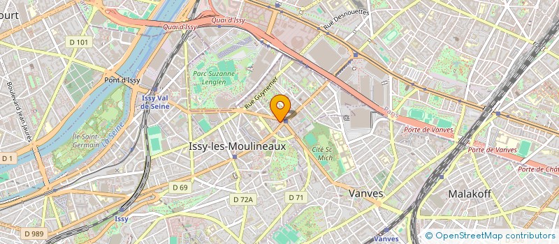 localisation de l'entreprise CHRISTELLE MALDAGUE SARL à ISSY-LES-MOULINEAUX