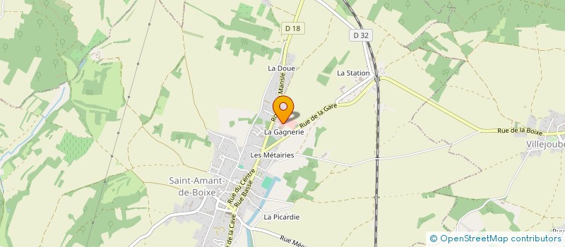 localisation de l'entreprise CHRISTELLE MEUBLES à SAINT-AMANT-DE-BOIXE