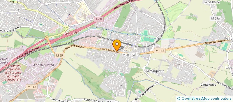 localisation de l'entreprise CHRISTELLE O  MONTRABE