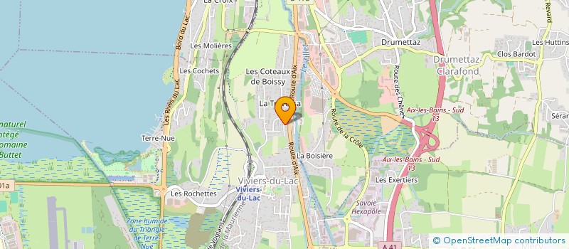 localisation de l'entreprise CHRISTELLE TAXI  VIVIERS-DU-LAC