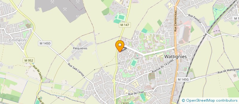 localisation de l'entreprise CHRISTELLEAUDREY  WATTIGNIES