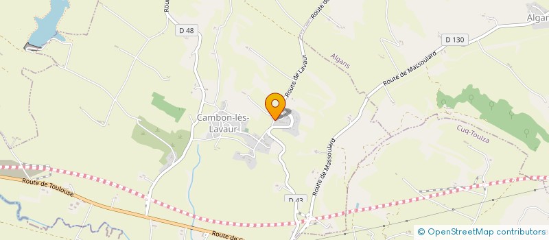 localisation de l'entreprise CHRISTENSEN PLATRERIE  CAMBON-LES-LAVAUR