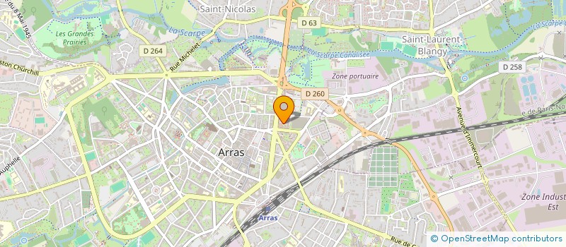 localisation de l'entreprise CHRISTEPH à ARRAS