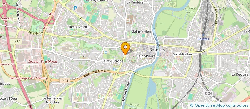 localisation de l'entreprise CHRISTEPH  SAINTES