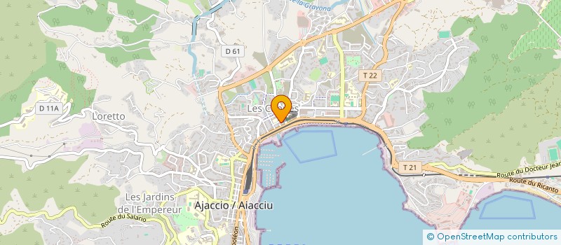 localisation de l'entreprise CHRISTEVA INTERNATIONAL à AJACCIO