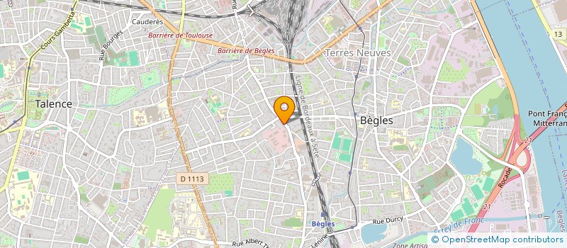localisation de l'entreprise CHRISTEVE à BEGLES