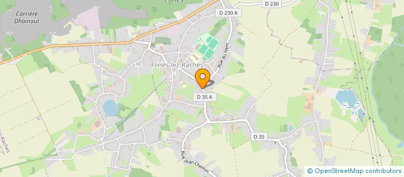 localisation de l'entreprise CHRISTIAENS  FLINES-LEZ-RACHES