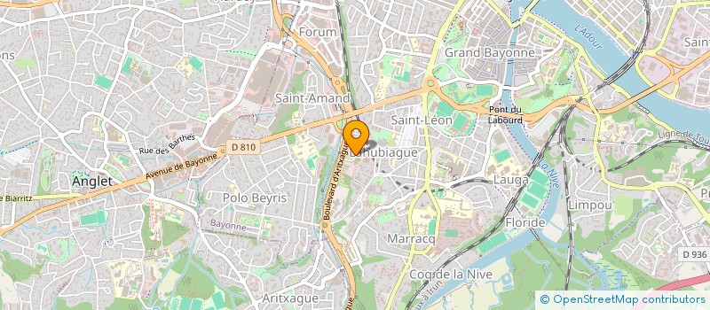 localisation de l'entreprise CHRISTIAENS INVEST  ANGLET