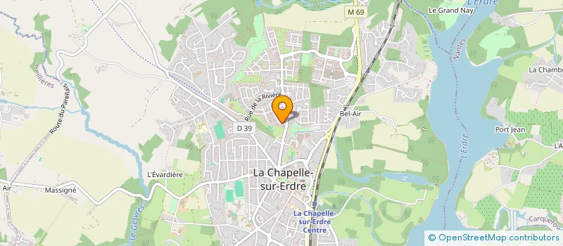 localisation de l'entreprise CHRISTIAN AGENCEMENTS SARL à LA CHAPELLE-SUR-ERDRE