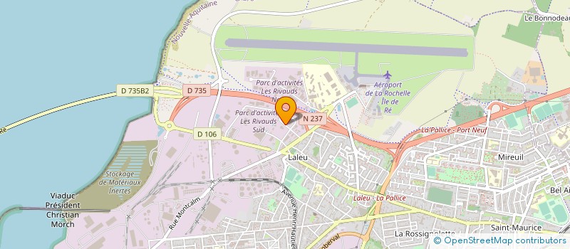 localisation de l'entreprise CHRISTIAN BERNARD SERVICES à LA ROCHELLE
