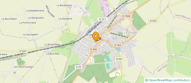 localisation de l'entreprise CHRISTIAN BERTHE à LA LOUPE