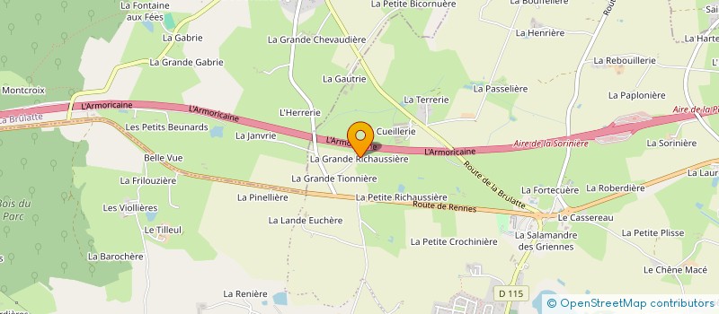 localisation de l'entreprise CHRISTIAN BEZIER SAS à LOIRON-RUILLE