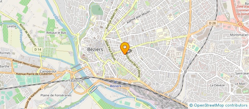localisation de l'entreprise CHRISTIAN BLACHE CONSULTING  BEZIERS