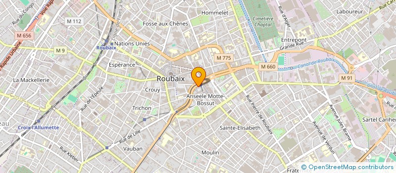localisation de l'entreprise CHRISTIAN BODIER TRAVEL à ROUBAIX