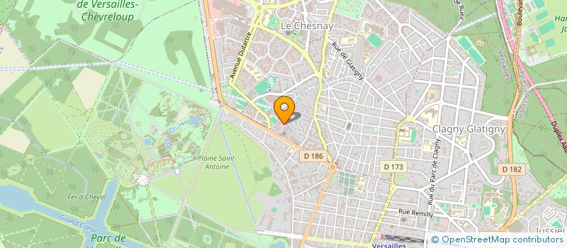 localisation de l'entreprise CHRISTIAN CEVAER GOLF  LE CHESNAY-ROCQUENCOURT