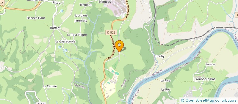 localisation de l'entreprise CHRISTIAN CHAVATTE  FIGEAC