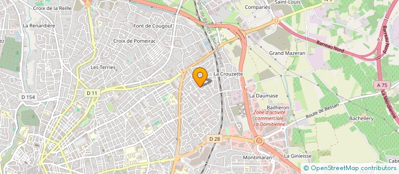 localisation de l'entreprise CHRISTIAN CROS SARL à BEZIERS