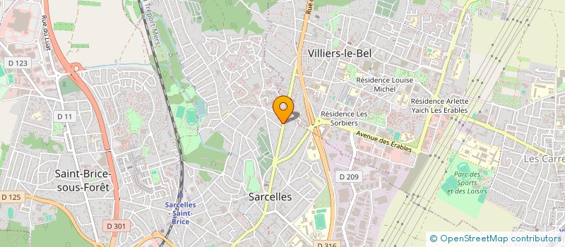 localisation de l'entreprise CHRISTIAN DIDIER AUTOMOBILES à SARCELLES