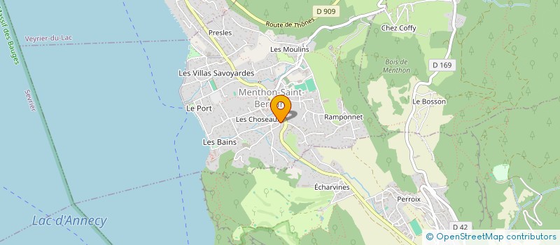 localisation de l'entreprise CHRISTIAN ET ERIC PERILLAT CEP  MENTHON-SAINT-BERNARD