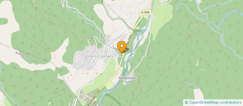 localisation de l'entreprise CHRISTIAN ET NICOLAS  VILLARS-COLMARS