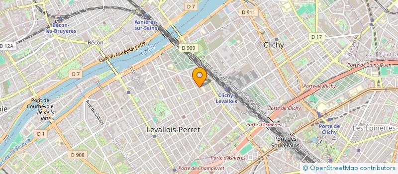 localisation de l'entreprise CHRISTIAN ET OCEANE PARRET à LEVALLOIS-PERRET