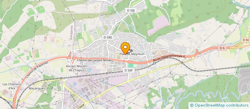 localisation de l'entreprise CHRISTIAN FERRER TRAVAUX  MEYREUIL