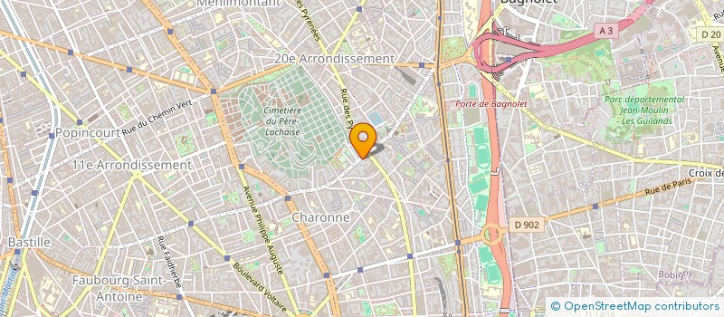 localisation de l'entreprise CHRISTIAN G BENEDICT  PARIS