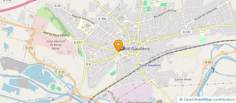 localisation de l'entreprise CHRISTIAN GARDE SELARL DE CHIRURGIEN-DENTISTE à SAINT-GAUDENS