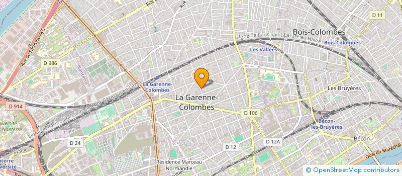 localisation de l'entreprise CHRISTIAN GILLES DIFFUSION à LA GARENNE-COLOMBES
