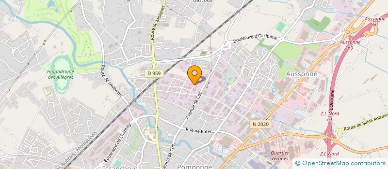 localisation de l'entreprise CHRISTIAN HOUDARD DEVELOPPPEMENT -      C.H.D.  MONTAUBAN