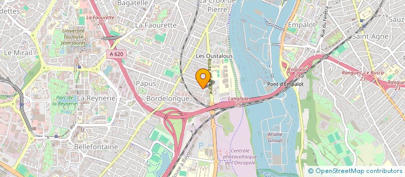 localisation de l'entreprise CHRISTIAN LOULETTE EUGENE ALIDOR  TOULOUSE
