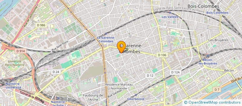localisation de l'entreprise CHRISTIAN MARGUERIE PRODUCTION à LA GARENNE-COLOMBES