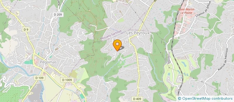 localisation de l'entreprise CHRISTIAN MARTINEZ COURTAGE à LA ROQUETTE-SUR-SIAGNE