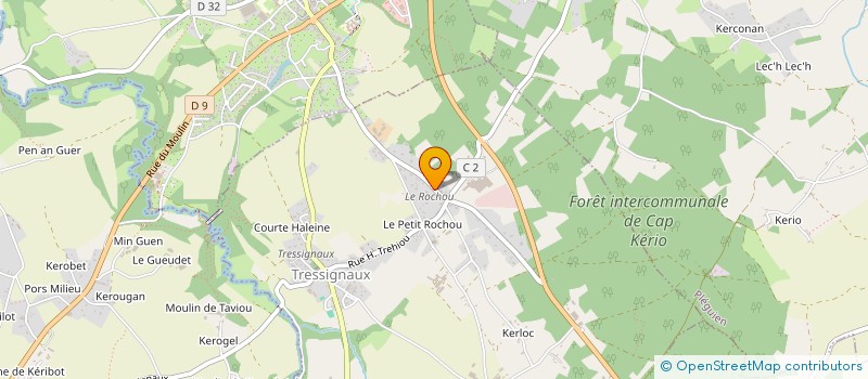 localisation de l'entreprise CHRISTIAN MORICE TRAVAUX PUBLICS  TRESSIGNAUX