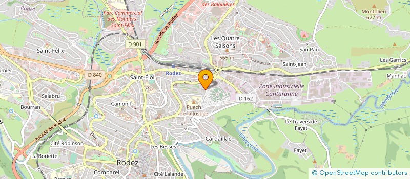 localisation de l'entreprise CHRISTIAN NAYRAC à RODEZ