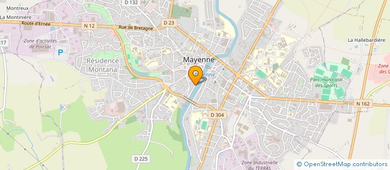 localisation de l'entreprise CHRISTIAN PAVARD à MAYENNE