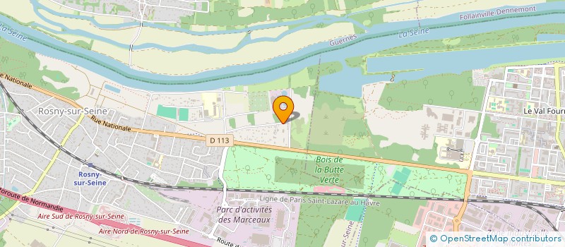localisation de l'entreprise CHRISTIAN RECUPER à ROSNY-SUR-SEINE
