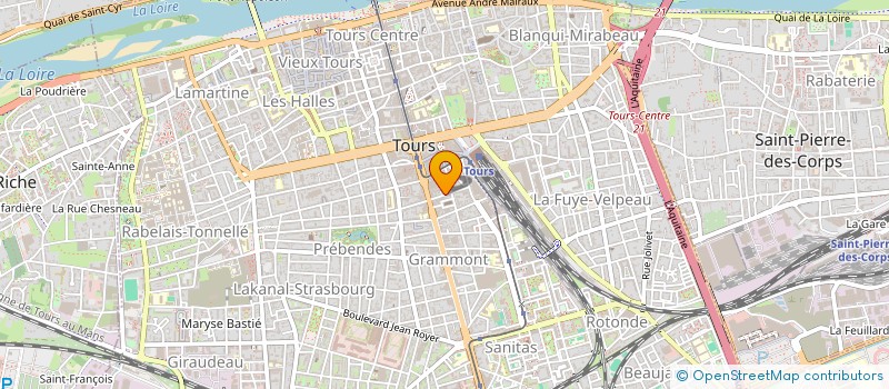 localisation de l'entreprise CHRISTIAN SOULAS PATRIMOINE à TOURS