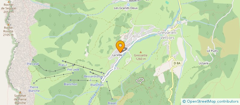 localisation de l'entreprise CHRISTIAN SPORTS-LES DOLOMITES  GRESSE-EN-VERCORS