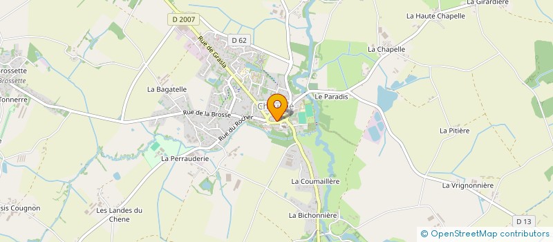 localisation de l'entreprise CHRISTIAN THOMAS CREATION  ESSARTS-EN-BOCAGE