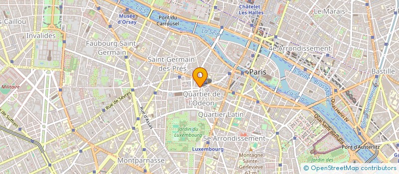 localisation de l'entreprise CHRISTIAN TORTU ODEON à PARIS
