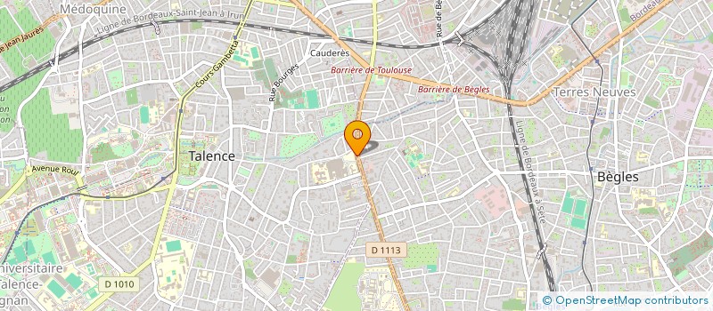 localisation de l'entreprise CHRISTIAN VINET à TALENCE