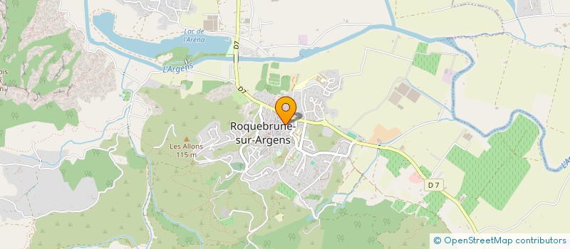 localisation de l'entreprise CHRISTIANE COIFFURE à ROQUEBRUNE-SUR-ARGENS