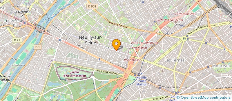 localisation de l'entreprise CHRISTIANE DUDELOU à NEUILLY-SUR-SEINE