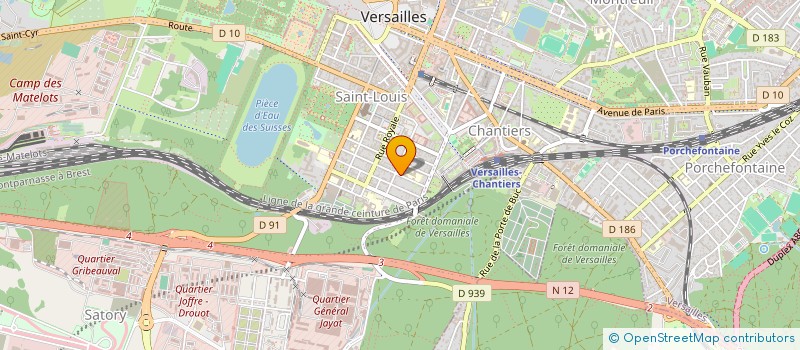 localisation de l'entreprise CHRISTIANE MANUEL à VERSAILLES