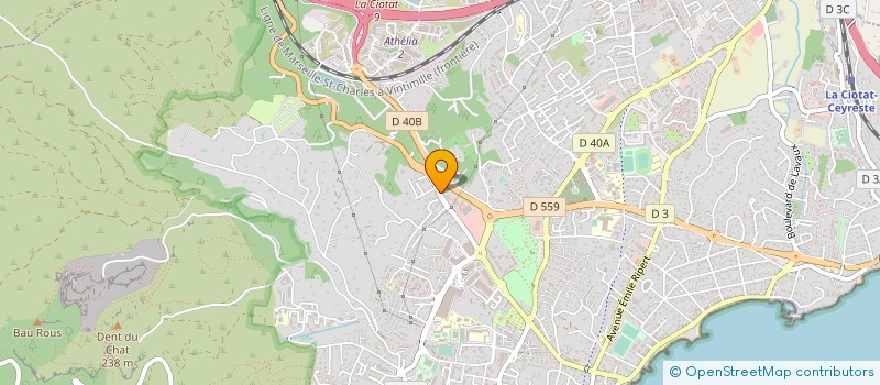 localisation de l'entreprise CHRISTIANSEN à LA CIOTAT