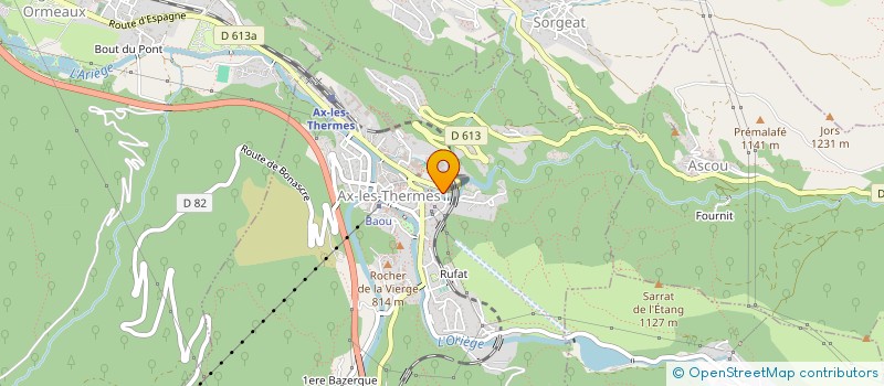 localisation de l'entreprise CHRISTIE  AX-LES-THERMES