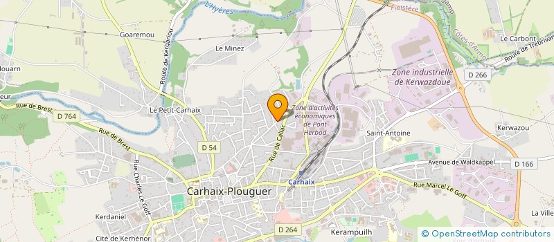 localisation de l'entreprise CHRISTIEN CONSEIL à CARHAIX PLOUGUER