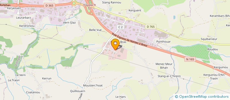 localisation de l'entreprise CHRISTIEN IMMOBILIER  SAINT-EVARZEC