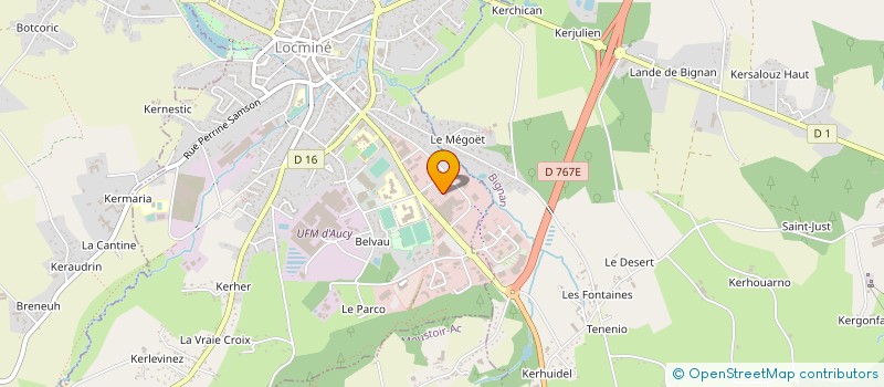 localisation de l'entreprise CHRISTIEN LOCMINE à LOCMINE